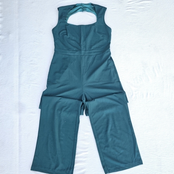 Cicy Bell Dressy Jumpsuits Sleeveless Square Neck with Cutout Zipper Back large - Picture 1 of 15